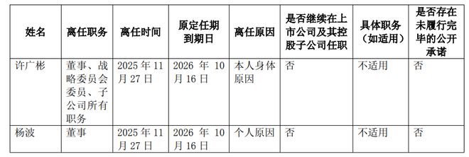 Kaiyun中国：东方材料49岁董事许广彬因身体原因辞职七月底刚请辞董事长(图1)